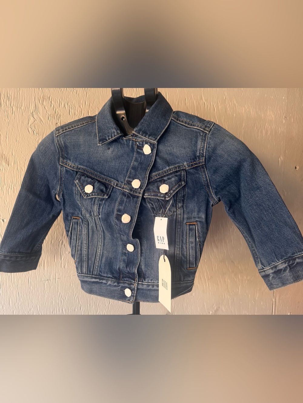 GAP Kids Dark Blue Denim Trucker Jacket